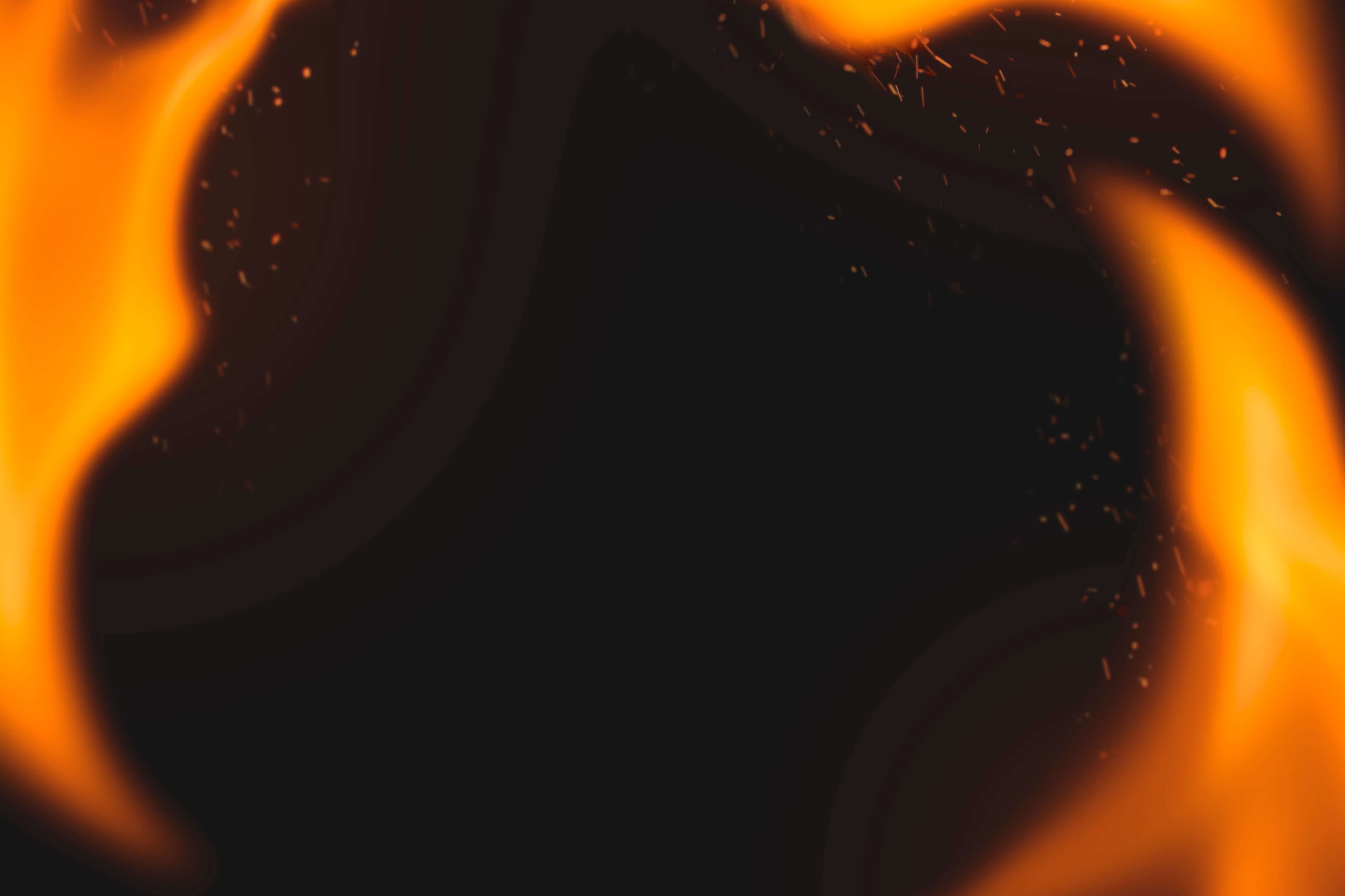 Flames background representing the energy of HIJOS DEL SOL